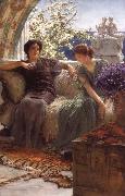 Sir Lawrence Alma-Tadema,OM.RA,RWS Unwelcome Confidence china oil painting artist